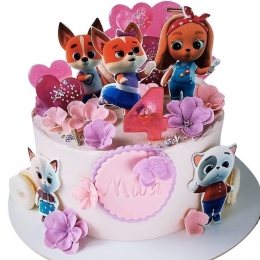 Торт из мультика Кошечки Собачки №2192 Торт из мультика Кошечки Собачки №2192