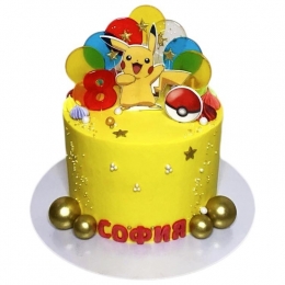 Торт Пикачу на 8 лет №2748 Торт Пикачу на 8 лет №2748