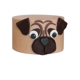 Торт в виде головы мопса №1468 Торт в виде головы мопса №1468