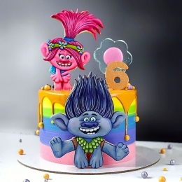 Детские торты Тролли Детские торты Тролли