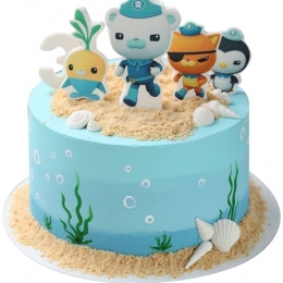Торт Октонавты без мастики №1824 Торт Октонавты без мастики №1824