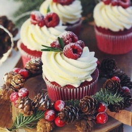 Новогодние капкейки