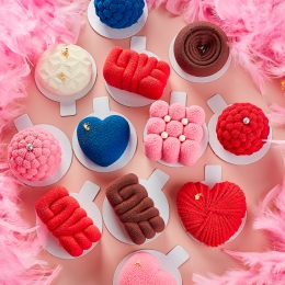 Муссовые пирожные на 14 февраля