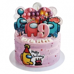 Торт Амонг Ас для девочки на 9 лет №2927