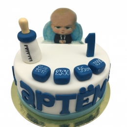 Торт Босс Молокосос с метрикой №1202