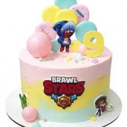 Торт Brawl Stars Леон №2048