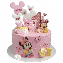 Торт Минни Маус с метрикой №2633