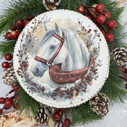 Новогодние пряники год Лошади 2026