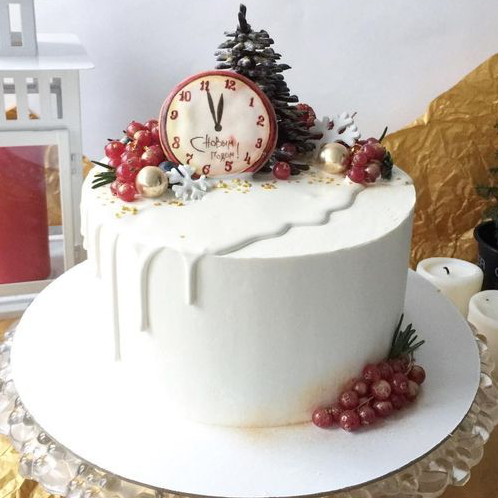 Торт на Новый год «Бой курантов» на заказ