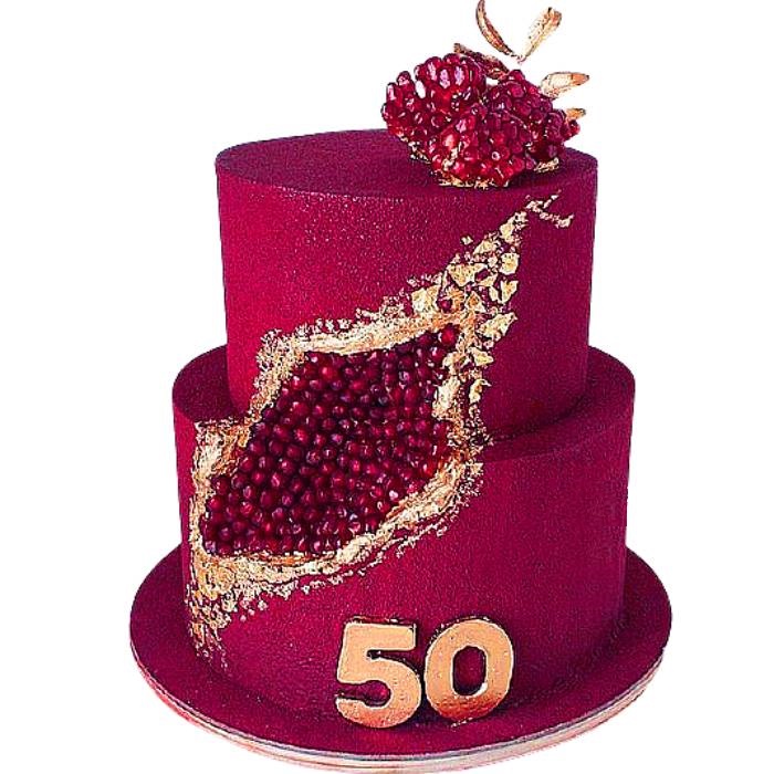 Торт на рубиновую годовщину свадьбы 