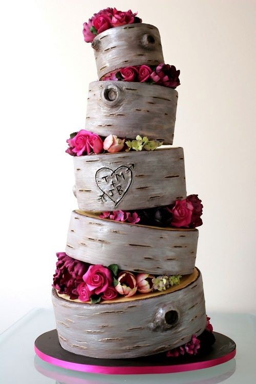 Торт на деревянную годовщину свадьбы 