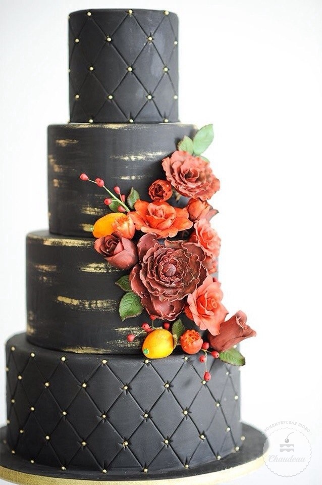 свадебный торт с необычным дизайном