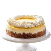Торт фирменный «Нью-Йорк Чизкейк» с лимонным курдом и меренгой