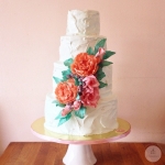 свадебный торт без мастики