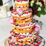 открытый свадебный торт