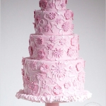 свадебный торт с узором