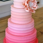торт на свадьбу омбре