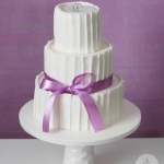 свадебный торт с кольцами 