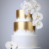Торт с орхидеями фото