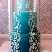 свадебный торт стиль тиффани