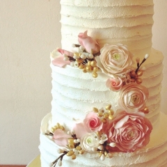 Свадебные торты из крема (108 фото)
