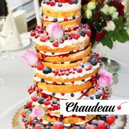 открытый свадебный торт