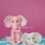 фигурки слоники на торт