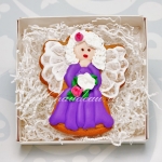 имбирный пряник на пасху в форме ангела