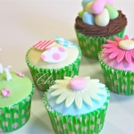 капкейки на пасху с мастикой