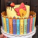 Детский торт «Малыши-карандаши» заказать