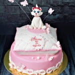 Детский торт для девочки с котёнком фото Детский торт для девочки с котёнком на заказ
