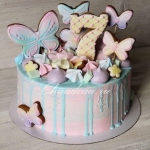 Торт с бабочками на день рождения заказать в Москве