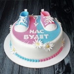 Детский торт на рождение мальчику или девочке на заказ