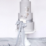Четырехъярусный свадебный торт на заказ с доставкой по Москве