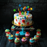 Детский торт «Звездный фейерверк» заказать