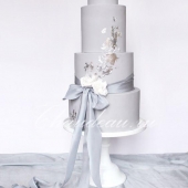 Четырехъярусный свадебный торт на заказ с доставкой по Москве