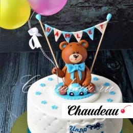 Лучший детский торт с фигуркой медведя фото Лучший детский торт с фигуркой медведя на заказ