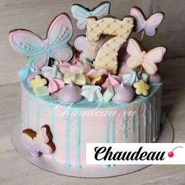 Торт с бабочками на день рождения фото Торт с бабочками на день рождения заказать в Москве