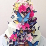 Красочное оформление свадебного торта на заказ