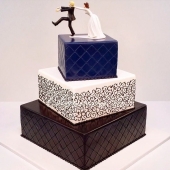 Креативный свадебный торт на заказ в Москве