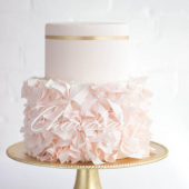 Свадебный торт нежно розовый заказать 