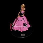 Детский торт кукла «Нежная принцесса» на заказ