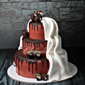 Оригинальный дизайн свадебного торта на заказ