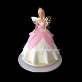 Детский торт кукла «Сказочная фея» на заказ