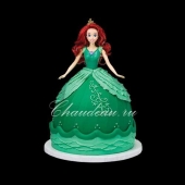 Детский торт кукла «Эсмеральда» на заказ