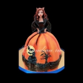 Детский торт кукла «Ведьмочка» на заказ