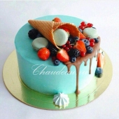 ягодный торт из мастики в москве