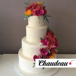 Большой свадебный торт на заказ в Москве
