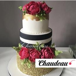 Красивый свадебный торт «Восторг» заказать в Москве