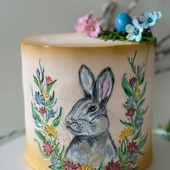 Праздничный торт &quot;Пасхальная картина&quot;